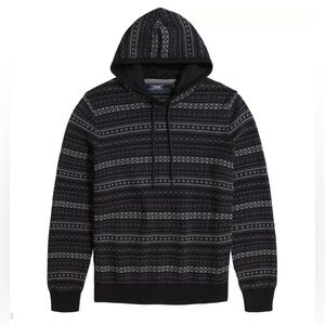MEN'S IZOD FAIR ISLE LONG SLEEVE HOODIE SIZE M